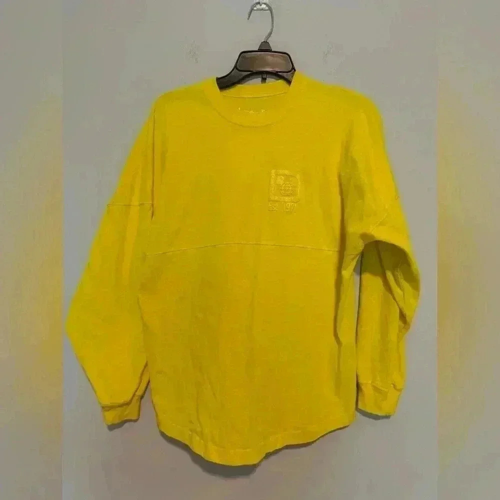 Walt Disney World Parks Dapper Yellow Spirit Jersey Adult Size S Cotton